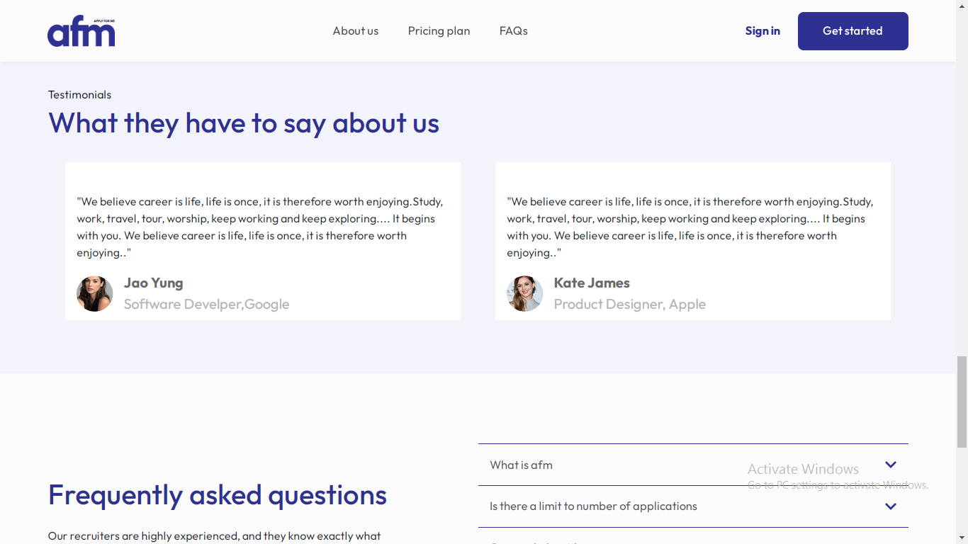 website image